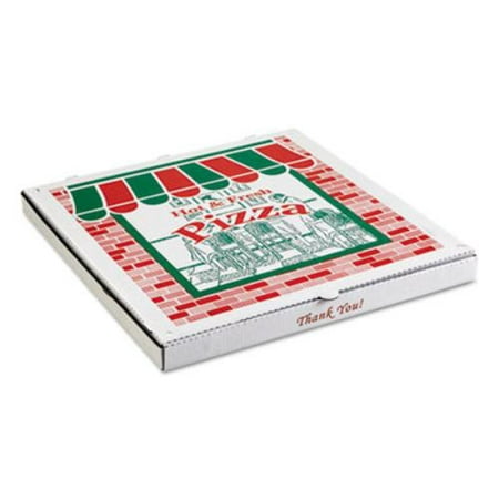Arvco Containers ARV9084393 Corrugated Pizza Boxes, Kraft/white, 8 X 8,