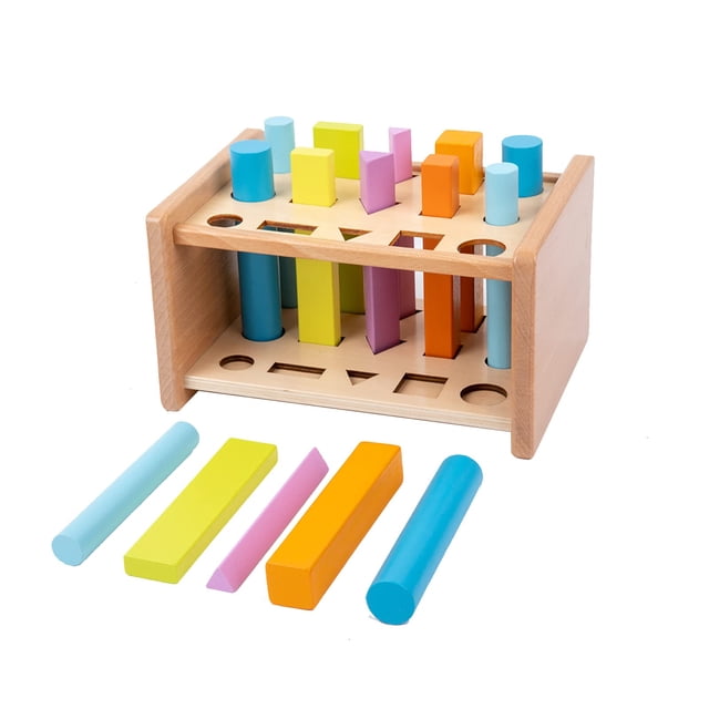 Juguete a juego con formas Adena Montessori, clasificador de colores de 1 a 3 años