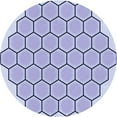 thumbnail image 1 of Ahgly Company Indoor Round Patterned Periwinkle Purple Area Rugs, 4' Round, 1 of 6