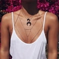 thumbnail image 3 of Jewelry VerPetridure Women Alloy Bead Body Chain Beach Bikini Harness Necklace Bralette Chain SL, 3 of 5