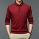 thumbnail image 3 of Camisa de manga larga con botones para hombre - Corte regular informal de negocios - Mezcla de poliéster y algodón, tallas M-XXXXL, 3 of 7