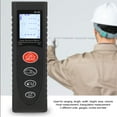thumbnail image 4 of Mini Télémètre, Distancemètre 40 Mètres Portable Rechargeable Numérique Antidérapant Adhésif Rétroéclairage HD 3 Unités pour Industriel, 4 of 7