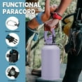 thumbnail image 5 of Half Gallon Water Bottle Insulated, Stainless Steel (Cold 48H), 64 oz Water Jug with Paracord Handle, Straw Spout Lids, Carrier Case, Leak-proof Metal Flask for Women, 5 of 8