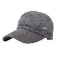 thumbnail image 2 of AirLoni Women Mesh Baseball Cap Hollow Knit Breathable Cutout Crown Embossed Pattern Adjustable Buckle Lightweight Summer Outdoor Sun Protection Sports Trucker Hat Grey,M, 2 of 3