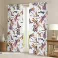 thumbnail image 2 of Pink Dragonfly Blackout Curtains Watercolor Butterfly Curtains, Beautiful Fly Love Print Curtains & Drapes Tie Dyed Animal Living Room Curtains, Chic Window Curtains White Bedroom Decorations, 2 of 6