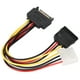 thumbnail image 2 of 2 cables SATA de 18 cm, SATA de 15 pines macho a Molex de 4 pines hembra y 15 pines hembra, cables de extensión SATA para carcasa de computadora, 2 of 8