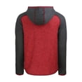 thumbnail image 3 of Men's Cutter & Buck  Heather Red/Heather Charcoal Los Angeles Angels Stars & Stripes Mainsail Sweater-Knit Full-Zip, 3 of 3
