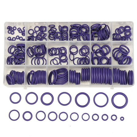 225Pcs  Car Vehical Air Conditioning R134a O-Ring Universal tool Set O-Ring Seal Rubber Washer Gasket Assortment Set  Automotive Seals PL R22 (Best Rubber Seal Conditioner)