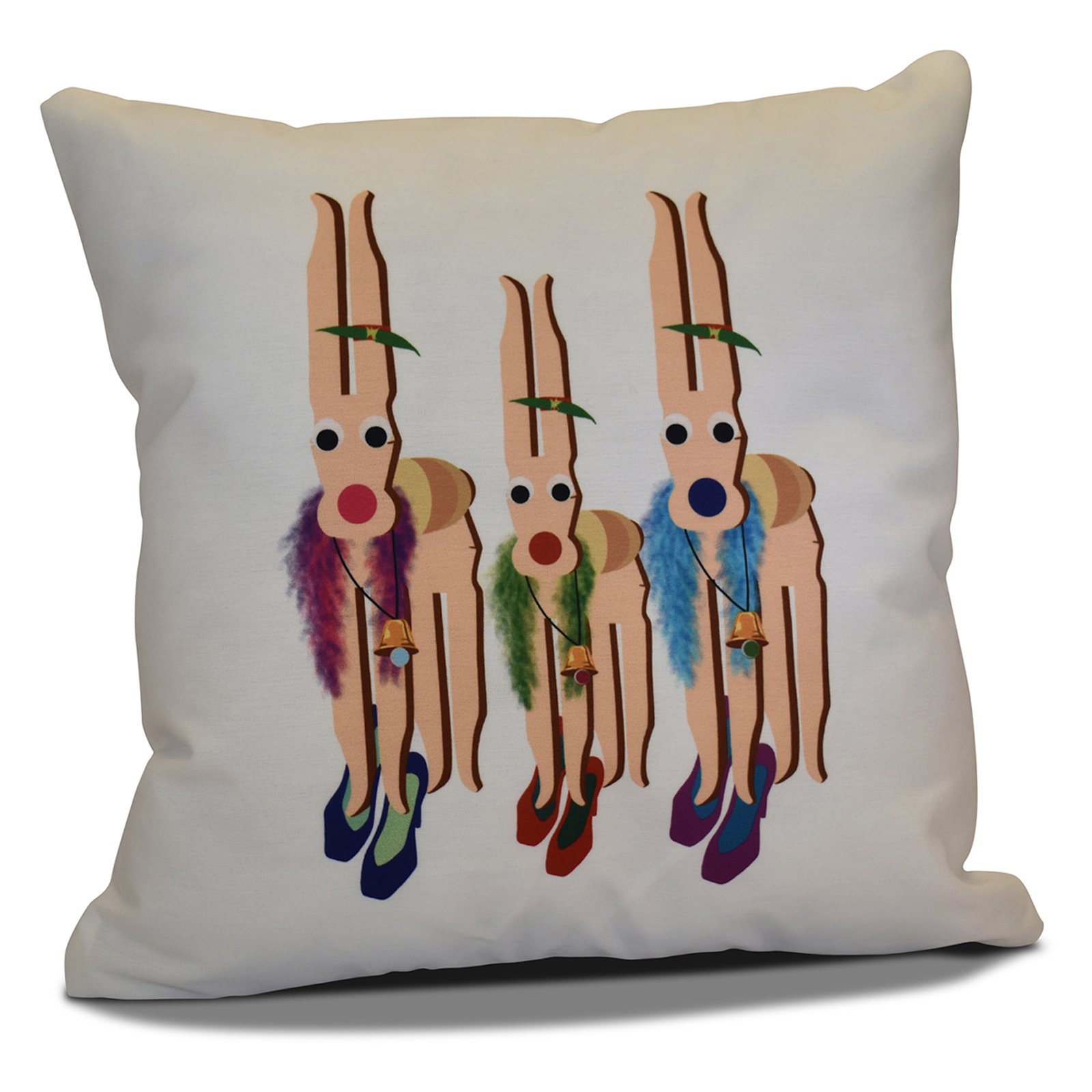 Simply Daisy 16" x 16" Merry Angels Geometric Print Pillow
