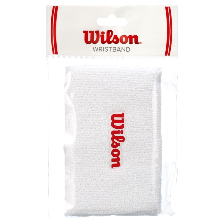2 Bracelets De Sweat (wristbands) Wilson Blancs - Pour Tennis, Gym