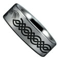 thumbnail image 3 of Celtic Raven Tungsten Carbide Ring, 3 of 11