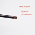 thumbnail image 4 of Pincel de un solo color para labios, pincel corrector, pincel de cejas, pincel de sombra de ojos, pincel de lápiz labial, pincel de maquillaje, herramienta de maquillaje de belleza portátil, 4 of 5
