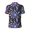 thumbnail image 4 of Rocae Colored Abstract for Men's Short Sleeve Polo Shirt, Quick Drying Performance Moisture Wicking Sports Men's Golf Shirt XX-Large, 4 of 9