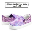 thumbnail image 6 of Bocca Kid's Slip on Sneakers Purple Girls Canvas Walking Shoes Size 13, 6 of 8
