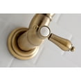 thumbnail image 4 of Kingston Brass KS3103BAL Heirloom Wall Mount Pot Filler Kitchen Faucet, Antique Brass, 4 of 5