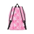 thumbnail image 2 of Naloa Breast Cancer Awareness (3) Canvas Backpack for Men Women Rucksack Casual Travel Daypack College Tote Satchel Bookbag for Teens-Small, 2 of 7