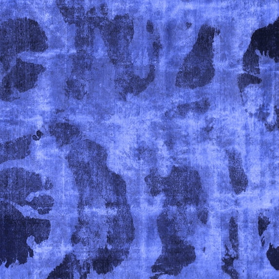 Ahgly Company Indoor Square Persian Blue Bohemian Area Rugs, 4' Square