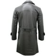 thumbnail image 5 of Mens 3/4-Length Cowhide Leather Peacoat-Edmonton in Black, 5 of 6
