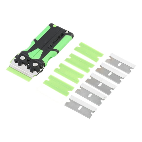 OEMTools Folding Safety Scraper, 5 Plastic   5 Steel Blades
