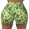thumbnail image 2 of Haiem Avocado With Seeds No Front Seam Biker Shorts for Women Yoga Workout Gym Bike Shorts with Tummy Control Moisture-Wicking-X-Large, 2 of 9