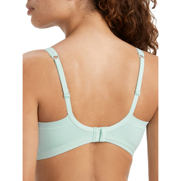Women's Olga GM3911A Easy Does It Wirefree Contour Bra (Canal Blue 3X) 