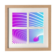 thumbnail image 1 of Gradual Helix Confused Art Deco Fashion Frame Wall Tabletop Display 4 Openings Picture, 1 of 3