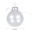 thumbnail image 3 of Clear Plastic Ball Baubles Sphere Fillable Christmas Tree Ornament, 3 of 9