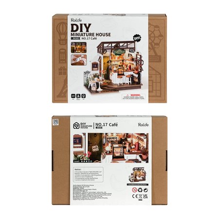 ROBOTIME社 Rolife DIYミニチュアドールハウスキット 【DG162：No.17 喫茶店】※組立説明書(日本語版) [m-s] 【 ネコポス不可 】