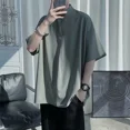 thumbnail image 5 of Camisetas negras, camisetas, pantalones cortos, trajes para hombres, camisetas lisas Kpop con estilo, ropa de verano, conjuntos para hombre, camisetas y tops holgados elegantes, novedad, 5 of 5