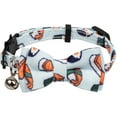 thumbnail image 1 of HLONK Collier pour Chat avec Clochette Nœud Papillon Boucle de Sécurité Chaton Chiot 7-11 Po Mobile Réglable, 1 of 5