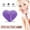 Purple, variant on Dvkptbk Face Wash 【Natural Konjac Facial Cleanser】Heart-Shaped Exfoliating and Moisturizing Home & Garden