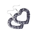 thumbnail image 1 of Sonducket Pendientes de cuero en forma de corazón, colgante de oreja, aro exagerado, pendiente colgante hueco, regalo del Día de San Valentín, favores Ropa, zapatos y accesorios Miscelánea Tipo 3 Sonducket AP010114-03, 1 of 6