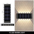 thumbnail image 1 of Lámpara de pared solar al aire libre impermeable arriba y abajo iluminación luminosa oso de fresa Hogar, 1 of 5