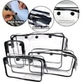 thumbnail image 2 of Bolsa de almacenamiento de maquillaje AA BADBABY transparente de PVC impermeable, paquete de 4 unidades, 2 of 7