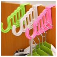 thumbnail image 2 of Over The Door 5 Hooks Clothes Garment Hanger Hook Abs Home Hanging Hooks, 2 of 3