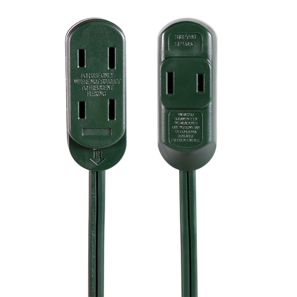 Hyper Tough 6FT 16AWG 2 Prong Green Indoor Household Extension Cord
