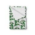 thumbnail image 2 of Apothecary Soft Flannel Fleece Throw Blanket, Nettle Pattern Fresh Foliage Hand Drawn Homeopathy Themed Illustration, Cozy Plush for Indoor and Outdoor Use, 50" x 70", Green and White, by Ambesonne, 2 of 6