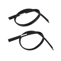 Ysyqkn 2Pcs Roof Molding Weather Stripping 75551-0C050 75552-0C050 Black for Toyota for