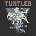thumbnail image 2 of Men's Teenage Mutant Ninja Turtles Vintage Group Triangle Graphic Tee Charcoal Small, 2 of 5