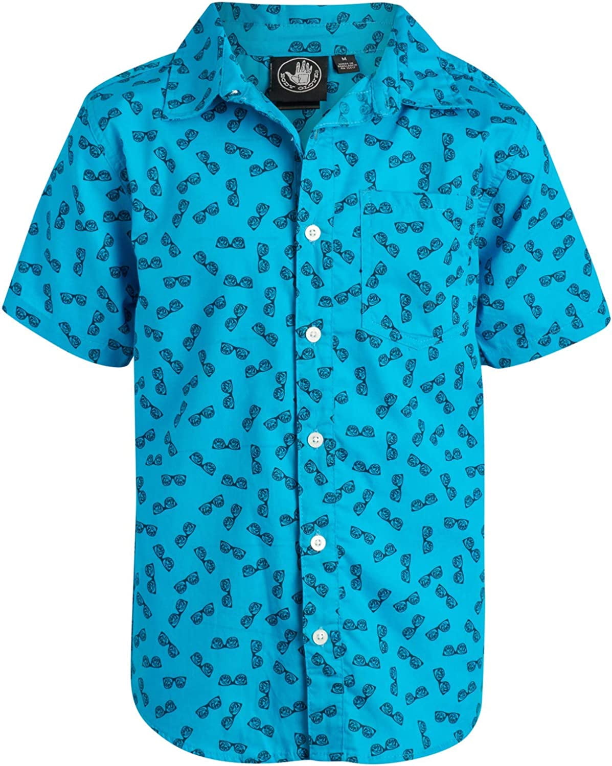 Body Glove Boys' Woven Shirt Short Sleeve Button Down Summer Beach