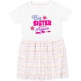 thumbnail image 3 of Inktastic Big Sister Again with Flowers and Arrow Girls Toddler Dress, 3 of 5