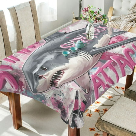 

BZSMCE Square Tablecloth Sharks Plainting Pattern Tableclothes