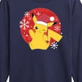 thumbnail image 3 of Pokémon - Pikachu Santa Hat - Youth Long Sleeve Graphic T-Shirt, 3 of 5