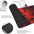 thumbnail image 4 of Japanese Samurai Red Moon Black Chreey Bloosm Mouse Pad 31.5x11.8 in Desk Accessories Big Extended Non-Slip Rubber Base Mousepad with Stitched Edges Gaming Pc Desktop Large Mouse Pad, 4 of 6