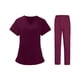 thumbnail image 5 of Uniforme de enfermera para mujer, parte superior y pantalones, cómodo conjunto de uniformes para mujer para mujer XXL Yuyangstore  uniforme de enfermera, 5 of 8
