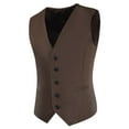 thumbnail image 2 of Long Winter Coats For Women Plus Size Fashion Vintage Formal Business Men's Breasted Vest V-Neck Waistcoat Waist Vest, 2 of 6