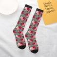 thumbnail image 5 of Balery Rose Flowers Printed Novelty Socks Men's Women's Crew Socks Sports Socks Knee High Socks Cotton Socks Quirky and Cool Socks, 5 of 9
