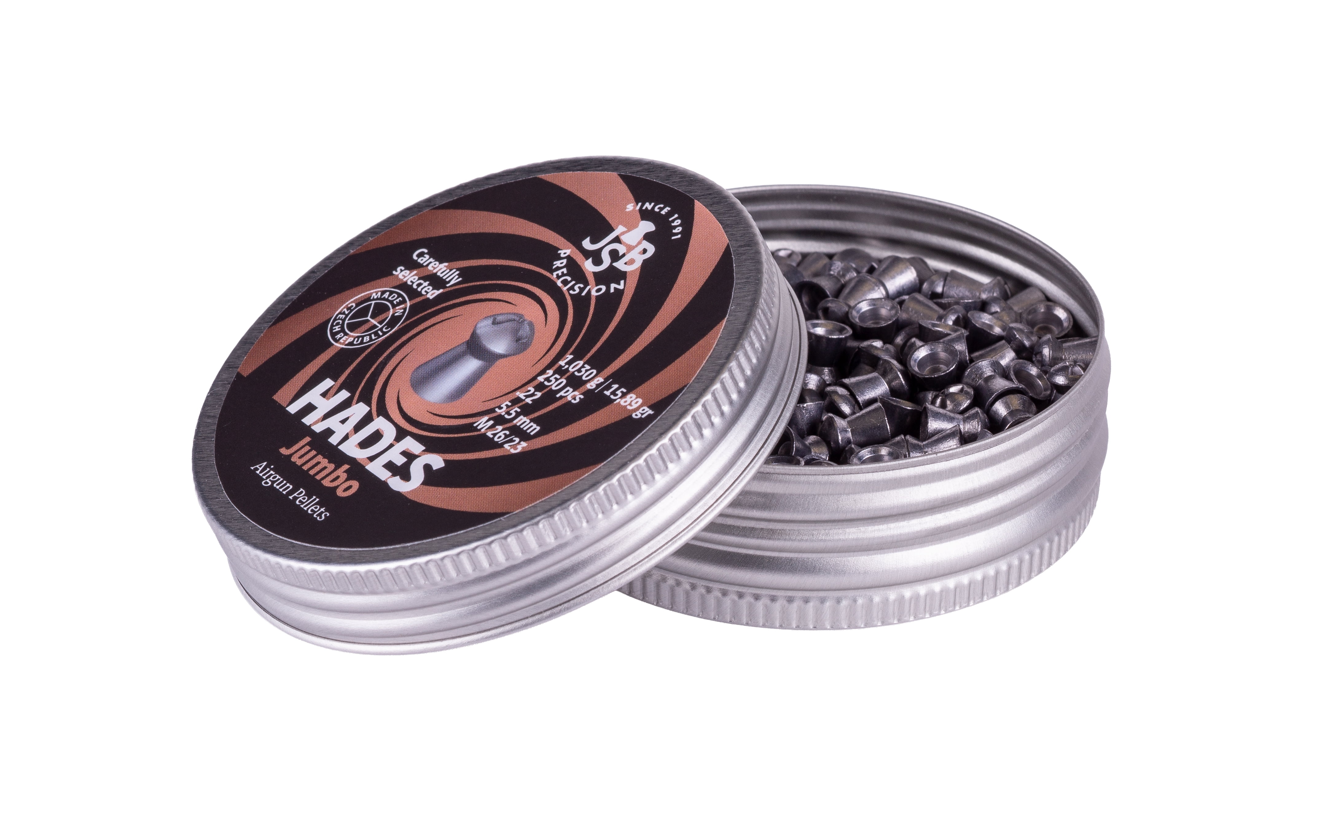 JSB Match Diabolo Hades Air Gun Pellets - .22 Caliber, 15.89 Grain, Hollowpoint, 250 Count