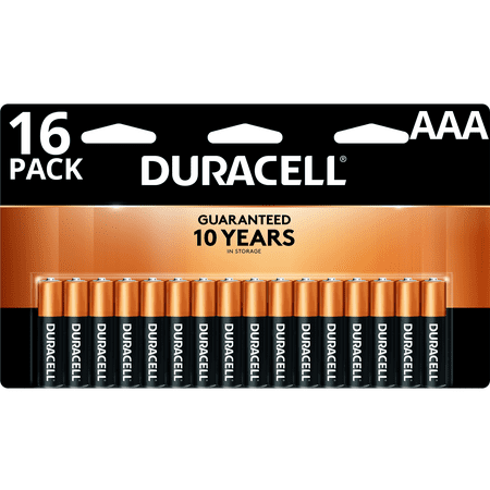 Duracell 1.5V Coppertop Alkaline AAA Batteries 16 (Best Aaa Batteries For Headlamp)