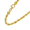 thumbnail image 4 of JewelStop 14K Yellow Gold 22in 4mm Solid Diamond Cut Rope Chain with Lobster Clasp, 4 of 5